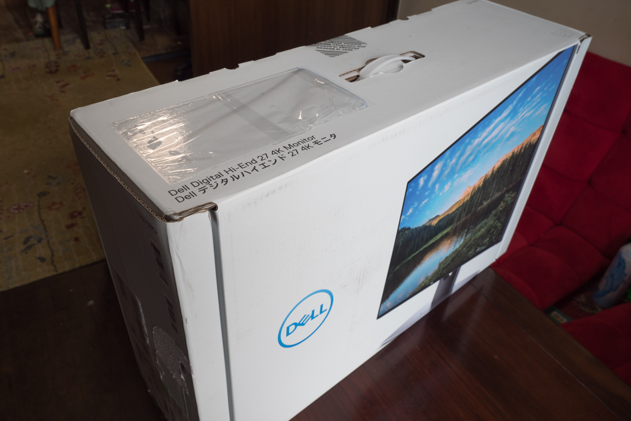 Dell U2718Q 27インチ4Kワイドモニタ 購入開封設置 簡易レビュー